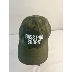 Bass Pro Shops‎ Youth Green Snapback Cap Hat Embroidered Logo